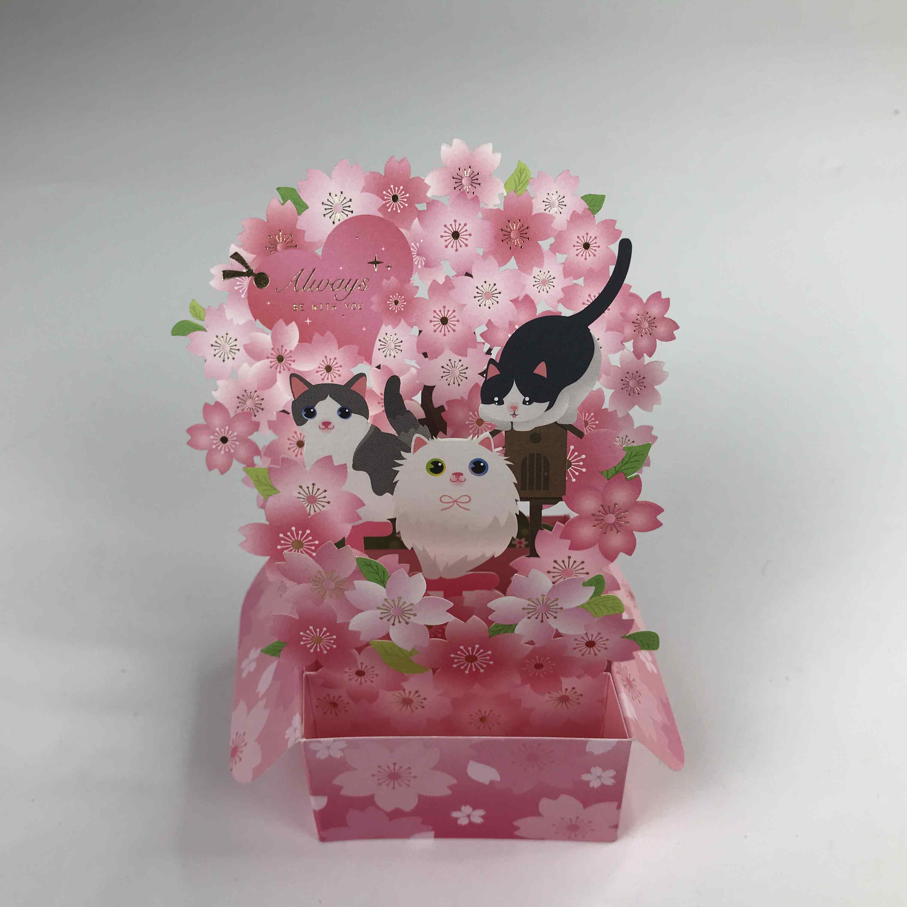 Wenn das Herz auf Papier springt: Die wundervolle Welt der 3D -Sakura -Grußkarte