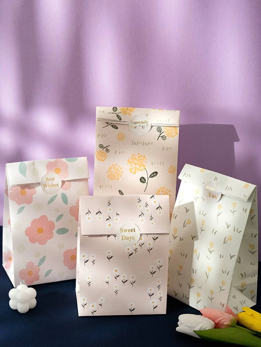 6-teiliges Set Geschenktüten aus Papier